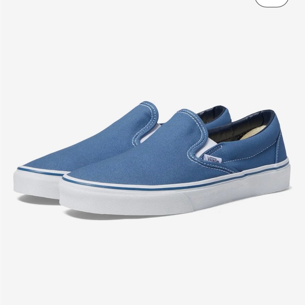 Vans woman’s Classic Blue Slip-On Loafers
